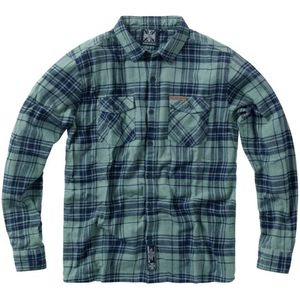 West Coast Choppers - WCC Rigid Flannel - Heren Longsleeve - Groen/Navy