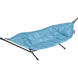 Fatboy Hangmat met standaard voor 2 personen Lichtblauw tot 150kg 330l x 138b