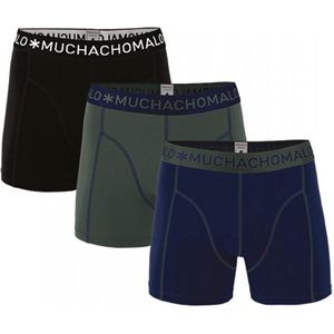 Muchachomalo - Boxershorts - Zwart/Blauw - Katoen/Elastaan