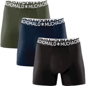 Boxershort Muchachomalo Men Solid Deep Blue Black 