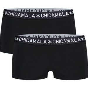 Muchachomalo Boxershort Dames Solid Zwart - 2-Delige Set