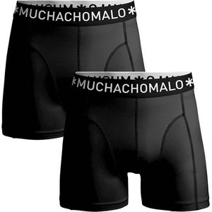 Muchachomalo Zwarte 2-Pack Boxershorts Microfiber