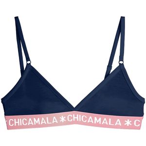 Muchachomalo - Top - Blauw - 93% Cotton / 7% Elastane