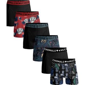 Muchachomalo - 6-pack Onderbroeken - Elastisch Katoen - Zachte Waistband - Unieke Print