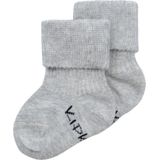 KipKep - Blijf-Sokjes - Huissokken - Grijs - Biologisch Katoen