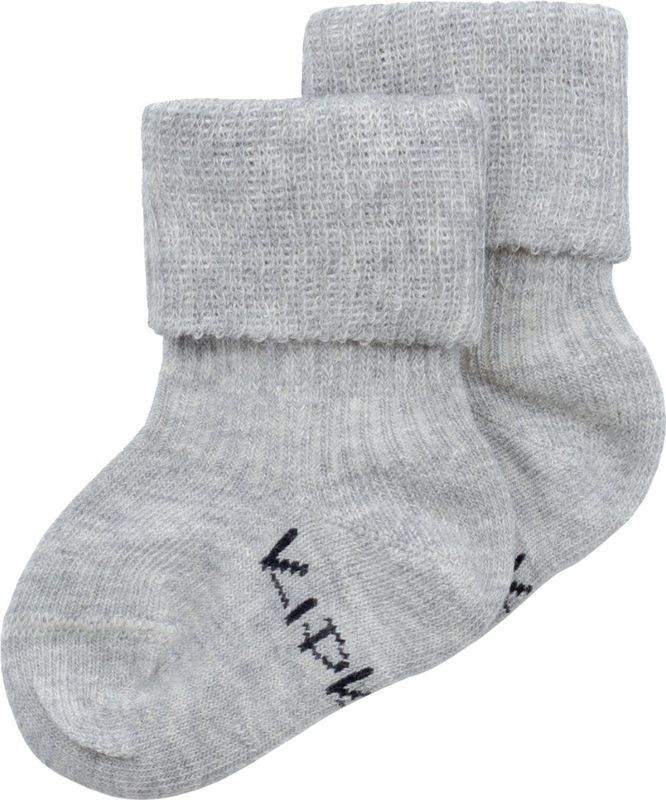 KipKep - Blijf-Sokjes - Huissokken - Grijs - Biologisch Katoen