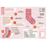 KipKep Blijf-sokjes - babysokjes - Mauve - Maat 0-6 maanden - 2-pack - zakken niet af