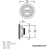 Aquasound - Samba - Speaker - Vochtbestendig - Wit