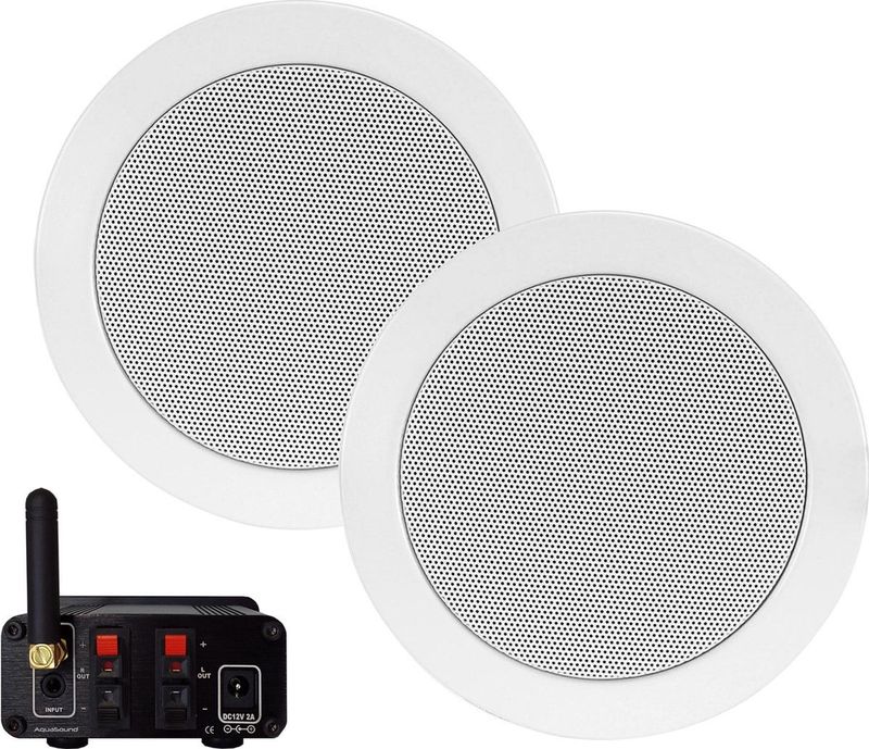 Aquasound - Twist Speakerset - Bluetooth Music Center - Wit - 50 Watt