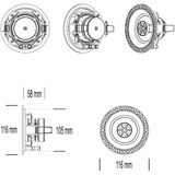 Aquasound - WMA30-RZ - WiFi Audiosysteem - Zwart - 30 Watt - Inclusief Rumba Speakers
