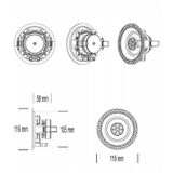 Aquasound - WMA30-RZ - WiFi Audiosysteem - Zwart - 30 Watt - Inclusief Rumba Speakers