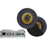 Aquasound - WMA30-RZ - WiFi Audiosysteem - Zwart - 30 Watt - Inclusief Rumba Speakers