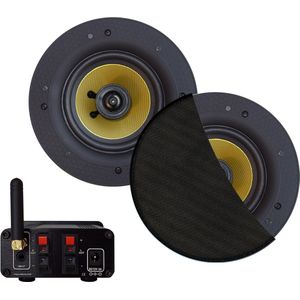Aquasound - Bluetooth Audio Systeem - Mat Zwart - 50 Watt - Bluetooth 4.0