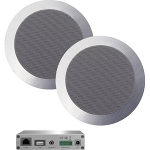 Aquasound - WMA30-TC - WiFi Audio Systeem - Mat Chroom - 30 Watt - Inclusief Twist Speakers