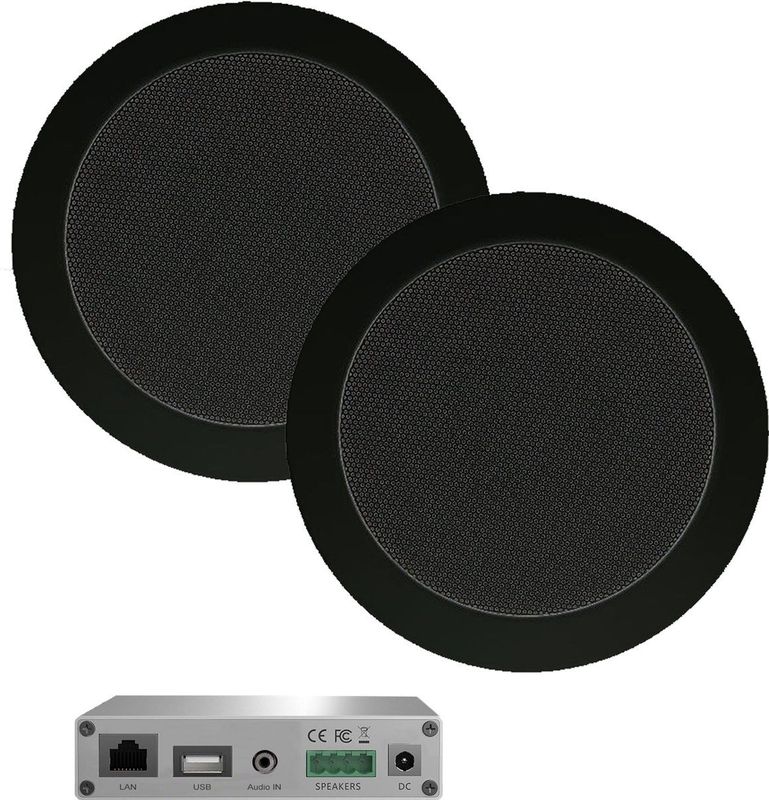 Aquasound - WMA30-TZ - WiFi Audio Systeem - 30 Watt - Incl Twist Speakers Zwart
