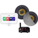 AquaSound - EMN30-RC Badkamerradio Set - 30 Watt - Inclusief Rumba Speakers