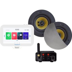 AquaSound - EMN30-RC Badkamerradio Set - 30 Watt - Inclusief Rumba Speakers