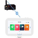 AquaSound - EMN30-RW - Badkamerradio Set - Rood - 30 Watt - Inclusief Rumba Speakers