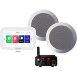 AquaSound - EMN30-TC - Badkamerradio Set - 30 Watt - Inclusief Twist Speakers