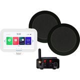 AquaSound EMN30-TZ Badkamerradio Set - 30 Watt - Inclusief Twist Speakers