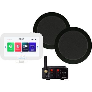 AquaSound EMN30-TZ Badkamerradio Set - 30 Watt - Inclusief Twist Speakers