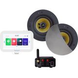 Aquasound - N-Joy Connect - Badkamerradio - Mat Chroom - Bluetooth Versterker 50 Watt