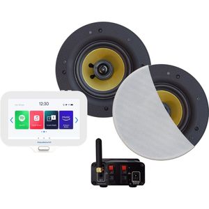 Aquasound - N-Joy Connect - Badkamerradio - Wit - Bluetooth Versterker - 70 Watt