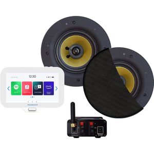 N-Joy - Badkamerradio Set - Bluetooth - 70 Watt - Inclusief Wandhouder