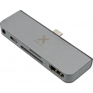 Xtorm - Serie Aansluiten - Docking Station - Grijs - Aluminium - 5-in-1