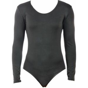 J&C Body Lange Mouw - Zwart - Microfiber - 95% Polyamide 5% Elastaan