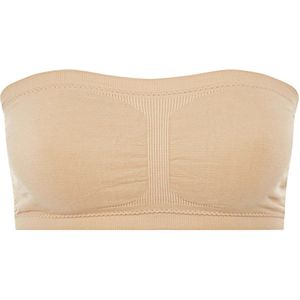 Bandeau - Wit - Microfiber - 90% Polyamide/10% Elastaan