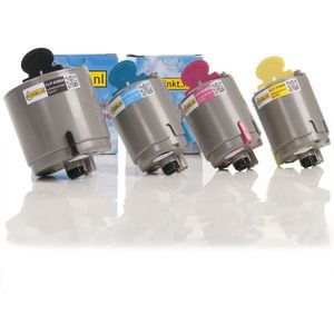 123inkt huismerk vervangt Samsung CLP-P300C tonerkit (zwart + 3 kleuren)