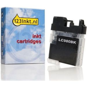 123inkt huismerk vervangt Brother LC-1100BK inktcartridge zwart