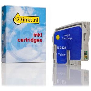 Epson T0424 inktcartridge geel (123inkt huismerk)