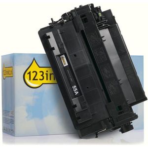 123inkt - Toner - Zwart - Vervangt HP 55A (CE255A) - Hoge Capaciteit - 7.000 Afdrukken