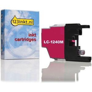 123inkt huismerk vervangt Brother LC-1240M inktcartridge magenta