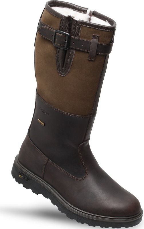 Grisport - Highland - Laars - Bruin - Imitatie Bontvoering - Ritssluiting