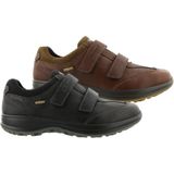 Grisport - 8637 - Sneaker - Black - Geolied Leer - Klittenbandsluiting