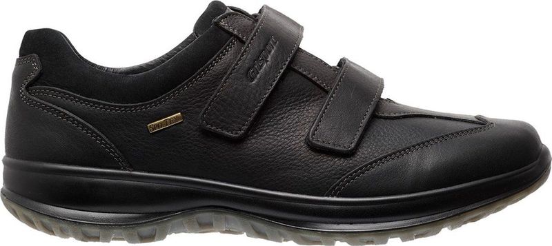 Grisport - 8637 - Sneaker - Black - Geolied Leer - Klittenbandsluiting