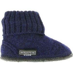 Bergstein Cozy slofjes blauw Schapenwol