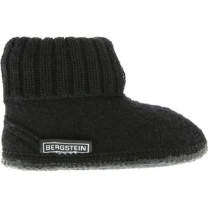 Bergstein - Cozy - Pantoffel - Black - Zuivere Scheerwol - Vilt Zool