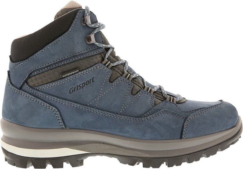 Grisport - Bari Mid - Wandelschoenen - Grijs - Nubuck Leer - Waterdicht