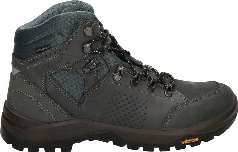 Grisport - Oregon Mid - Wandelschoenen - Zwart - Nubuck Leer - Waterdicht