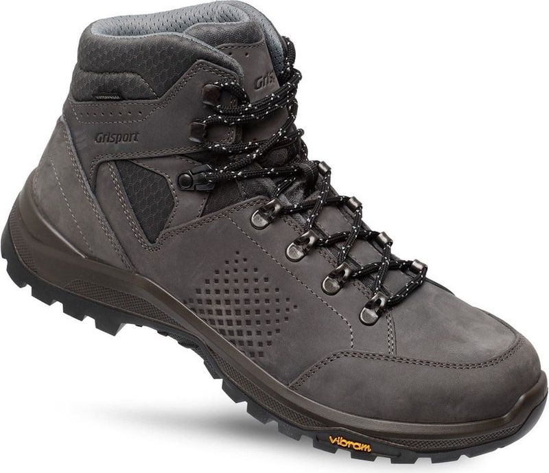 Grisport - Oregon Mid - Wandelschoenen - Zwart - Nubuck Leer - Waterdicht