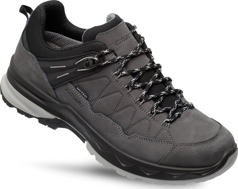 Grisport Tampa Low - Grijs - Nubuck Leer - Waterdicht - Vibram Zool
