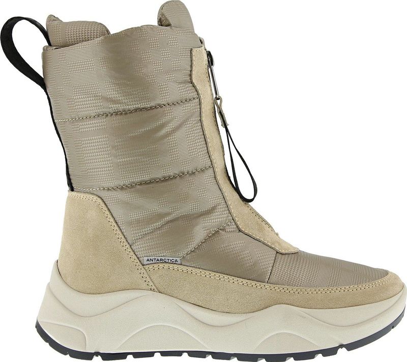 Antarctica - 8758 - Snowboot - Beige - Suède en Polyester - Rubberzool