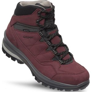 Grisport - Bari Mid - Wandelschoen - Burgundy - Leer - Waterproof