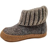 Bergstein - Cozy Lux - Pantoffel - Grey - Scheerwol - Leren Buitenzool