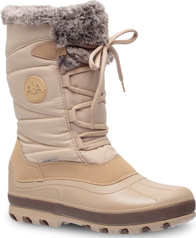 Antarctica - 1301 - Snowboot - Beige - Sneeuwdichte Nylon - Warme Voering
