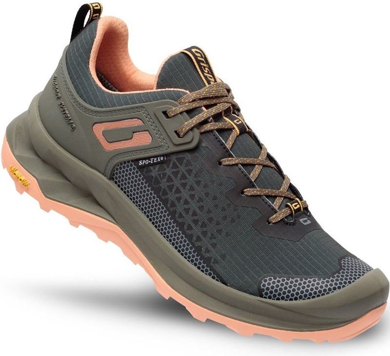 Grisport - Explorer Low - Wandelschoenen - Groen - Roze - Textile